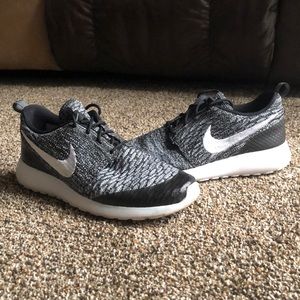 Black/Gray Mesh Nike Roshes